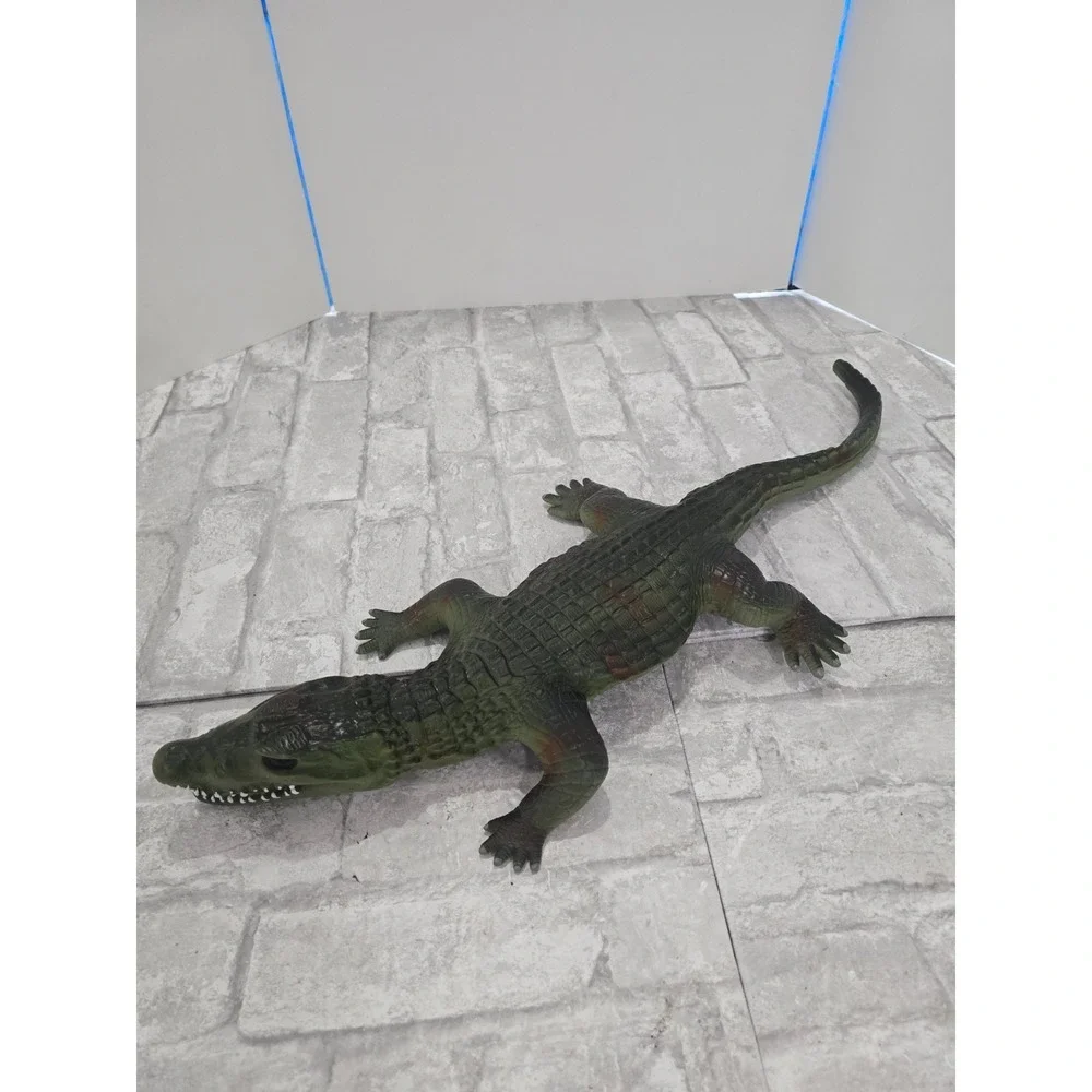 Jumbo Crocodile Alligator Figure 24 Inch Realistic Reptile Animal Toy Decor